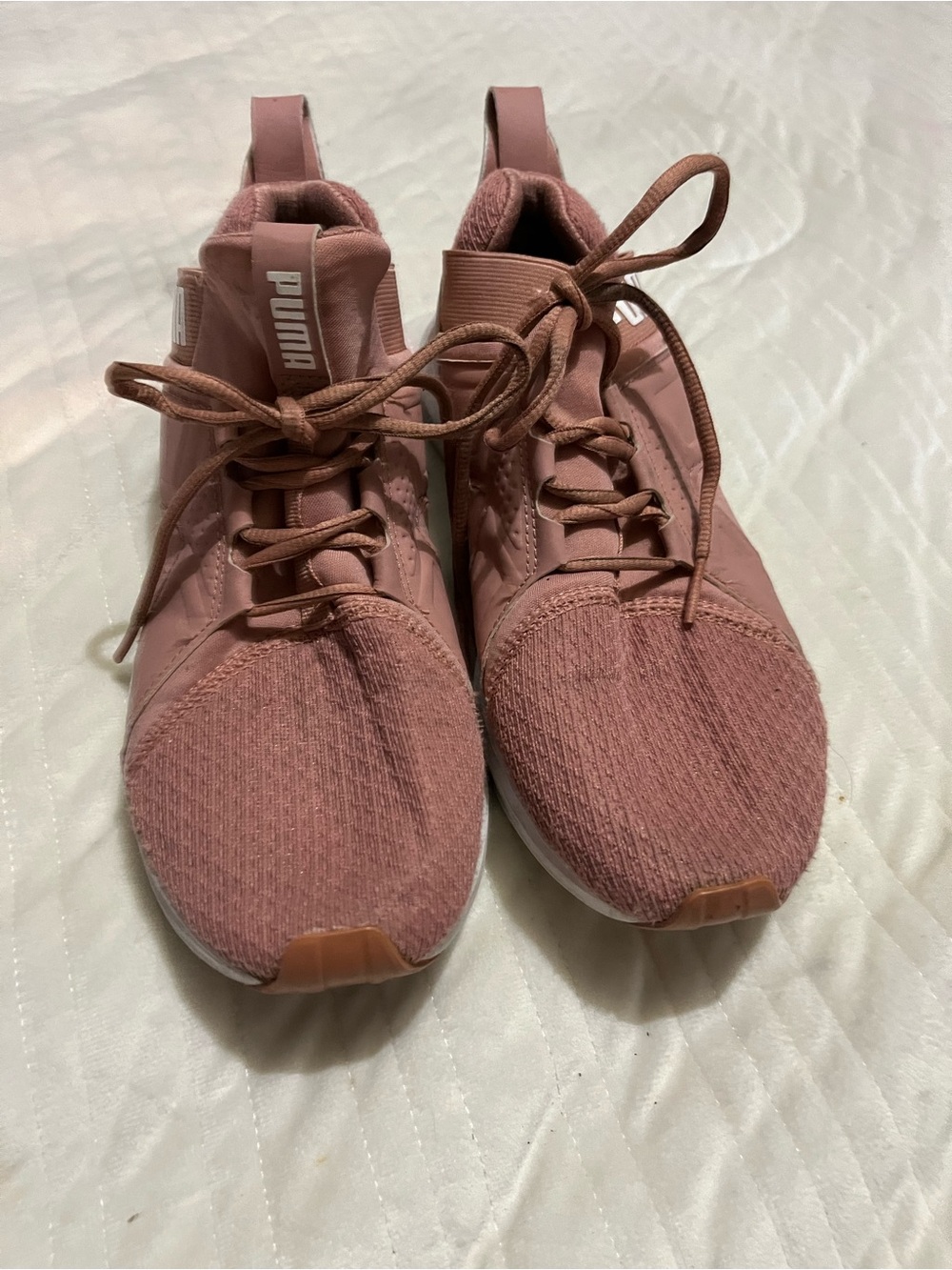 Puma Women's Rose Pink Lace-Up Athletic Sneakers